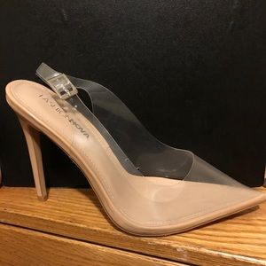 Fashion Nova “She’s on fire” nude pumps